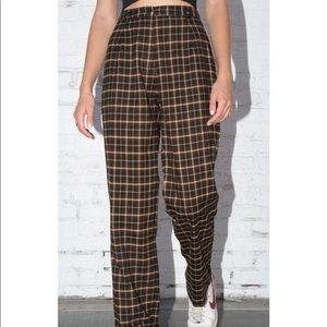 Brandy Melville plaid Amelia pants